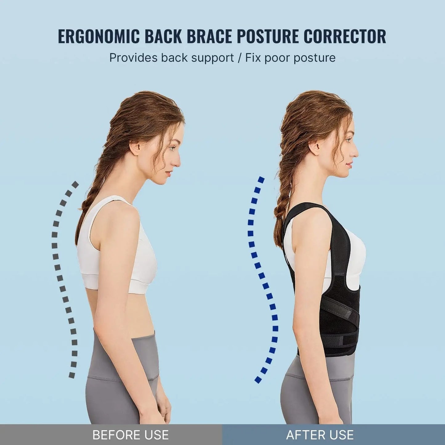 Back Posture Correction Belt for Neck pain, shoulder pain & spine corrector