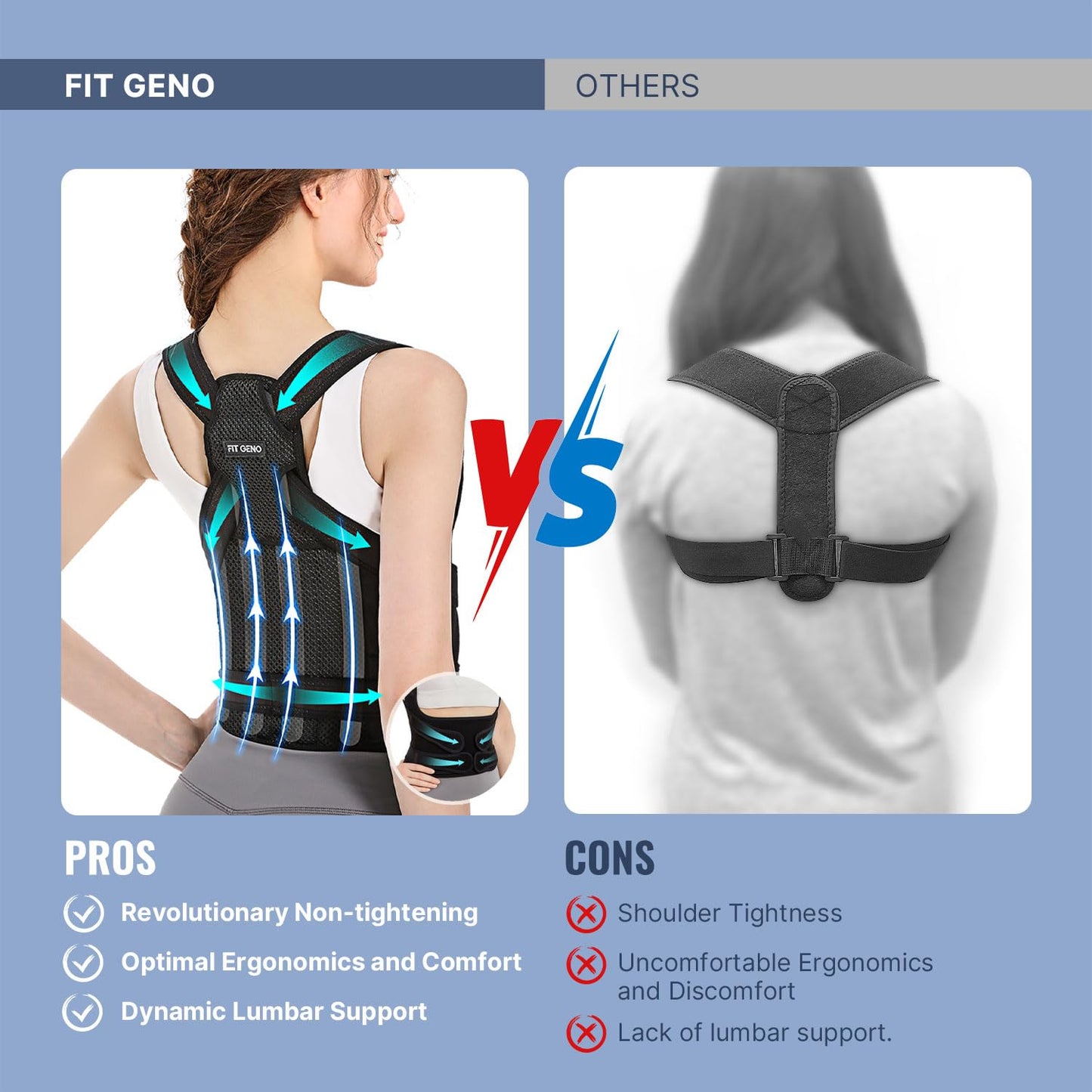 Back Posture Correction Belt for Neck pain, shoulder pain & spine corrector